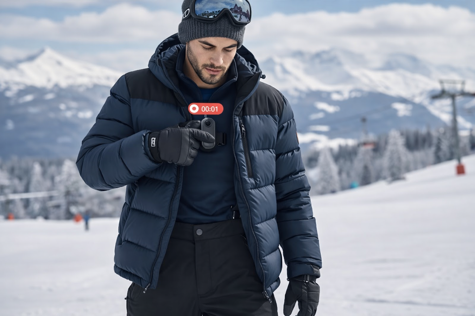 Caméra POV RideMount – Ski & Snowboard