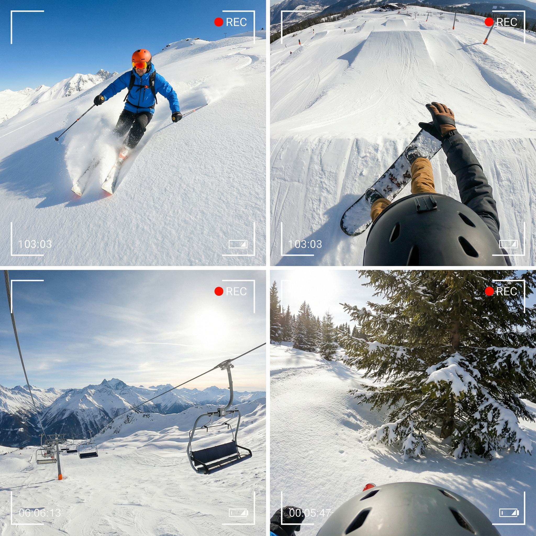Caméra POV RideMount – Ski & Snowboard